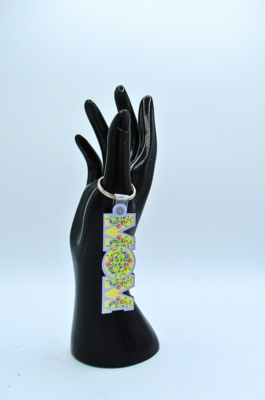 MDF-Horizontal Shaped MOM themed Sublimated Keychain