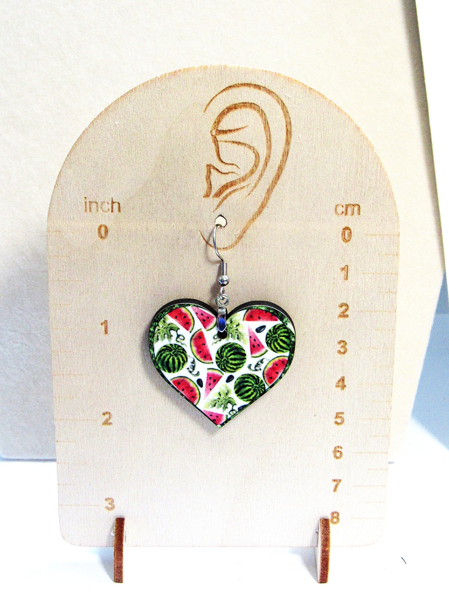 Heart Shaped Sublimated Earrings