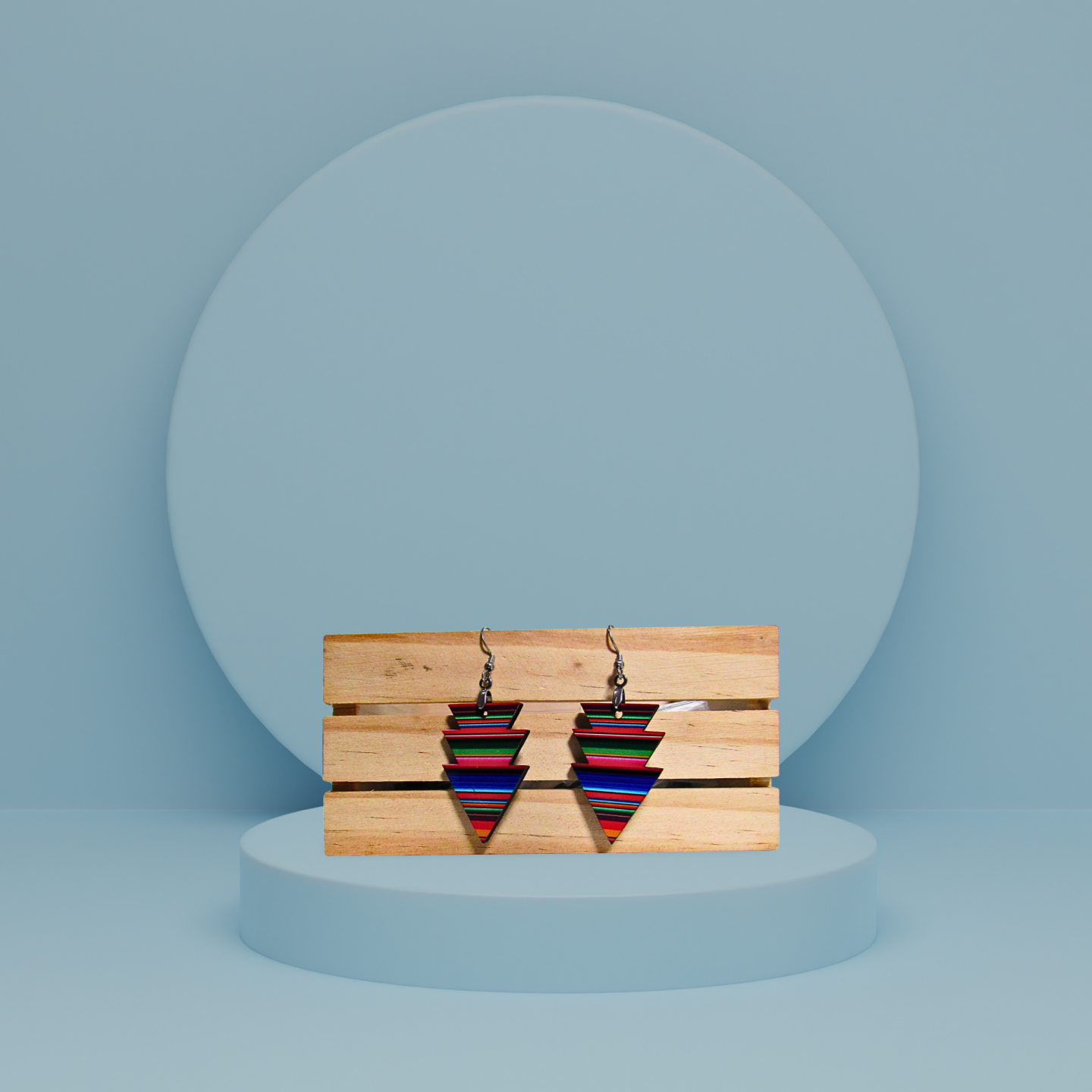 MDF-Triple Arrow Shaped Sublimated Earrings 1.5 inch