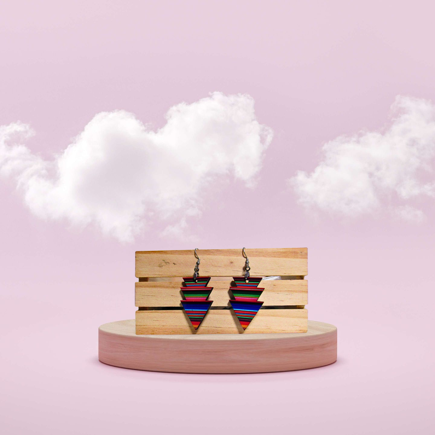 MDF-Triple Arrow Shaped Sublimated Earrings 1.5 inch