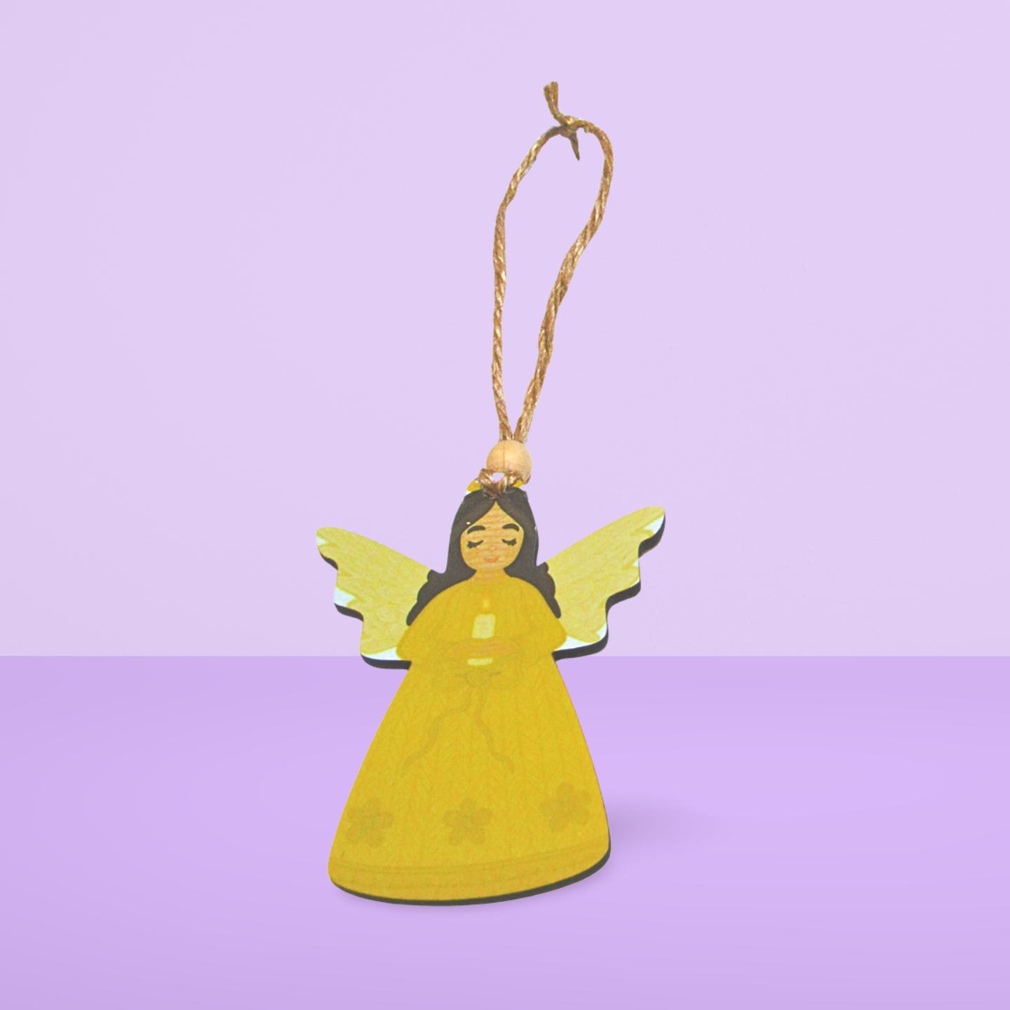 MDF- Angel Shaped Sublimated Ornament