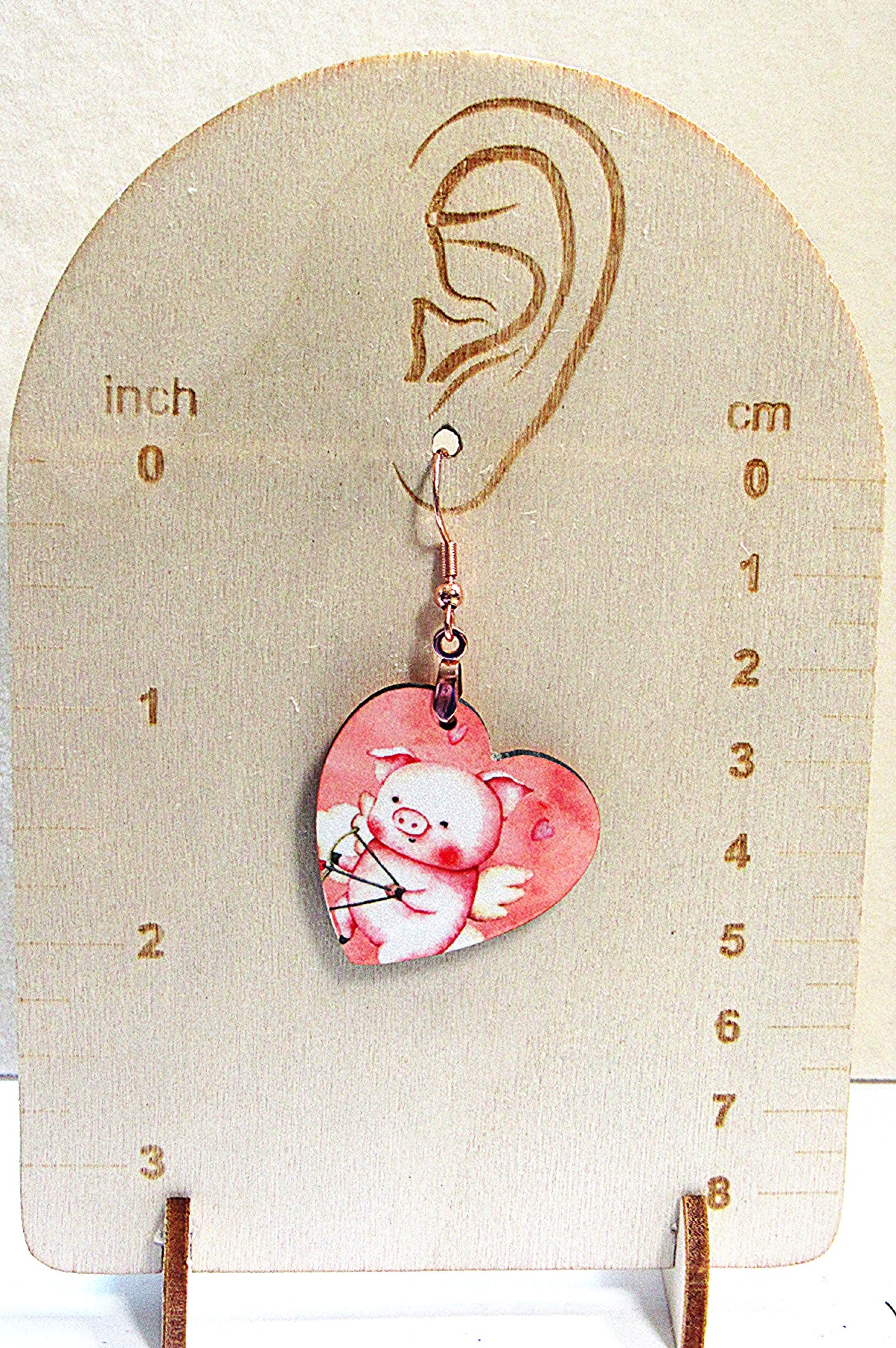 Heart Shaped Sublimated Earrings