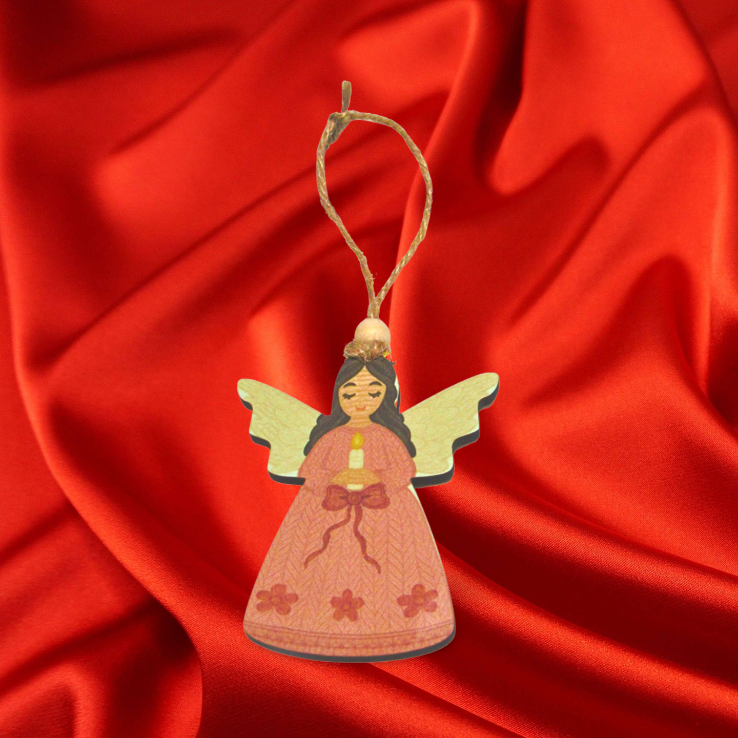 MDF- Angel Shaped Sublimated Ornament