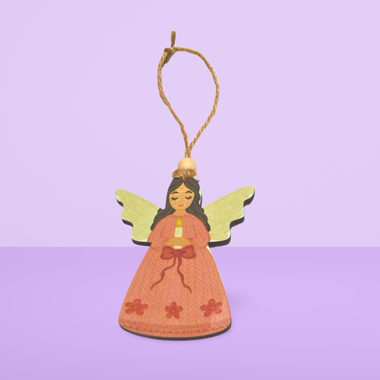 MDF- Angel Shaped Sublimated Ornament