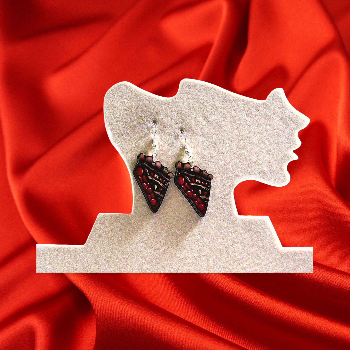 Pie Shaped Sublimated Earring