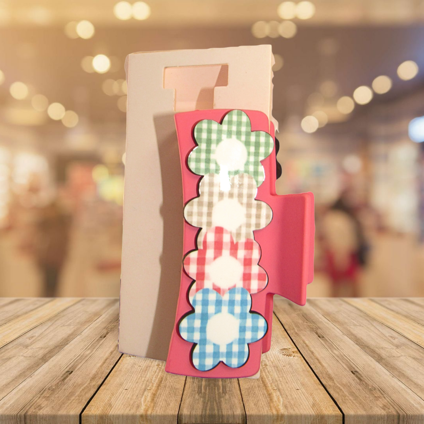 Flower Shaped Sublimated Hair Clip