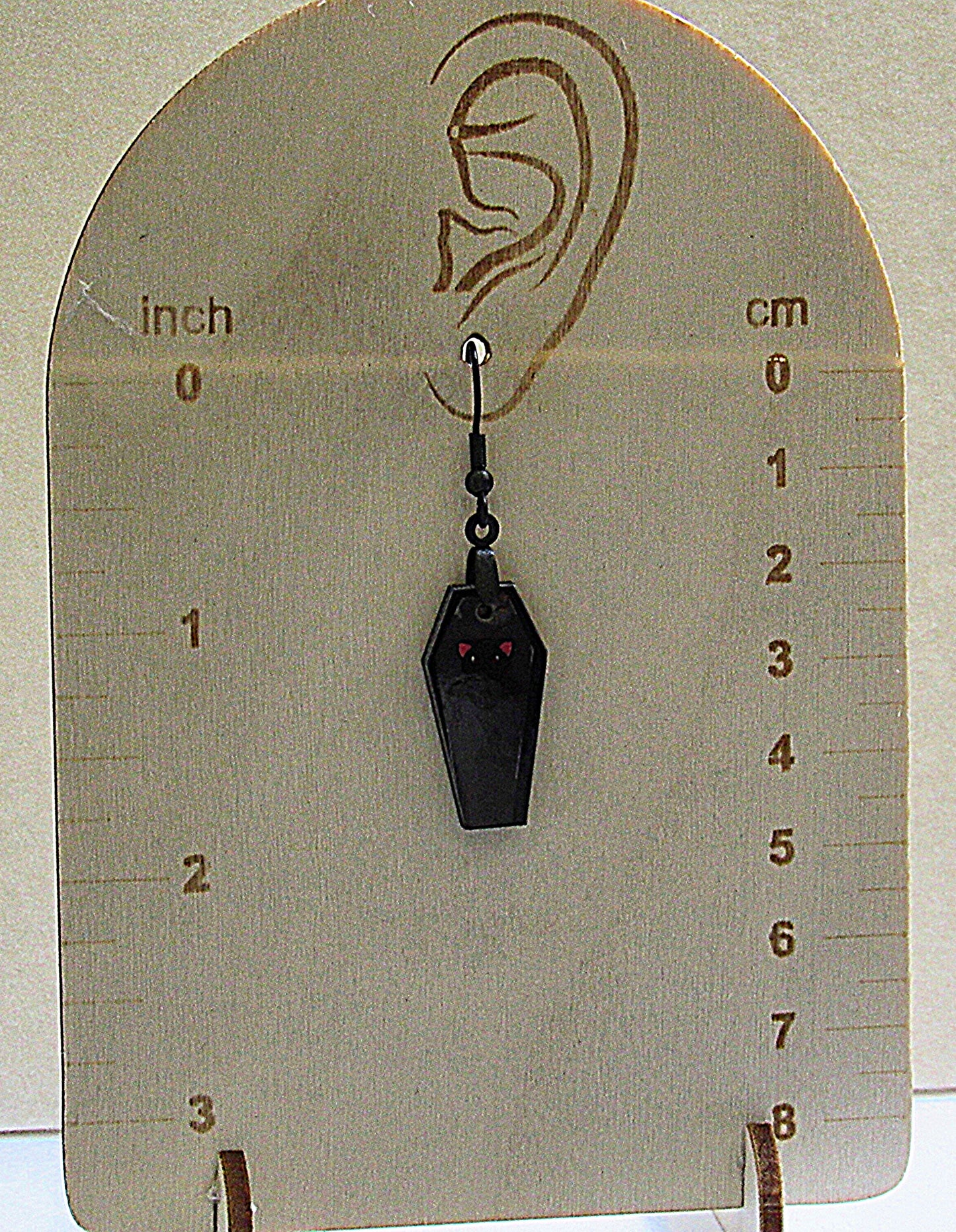 Coffin Shaped Sublimated Earrings 1 inch