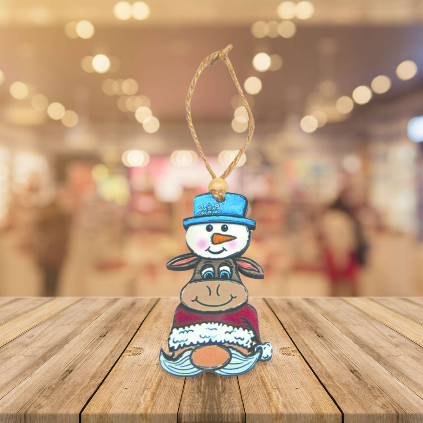 MDF- Christmas Trio Shaped Sublimated Ornament