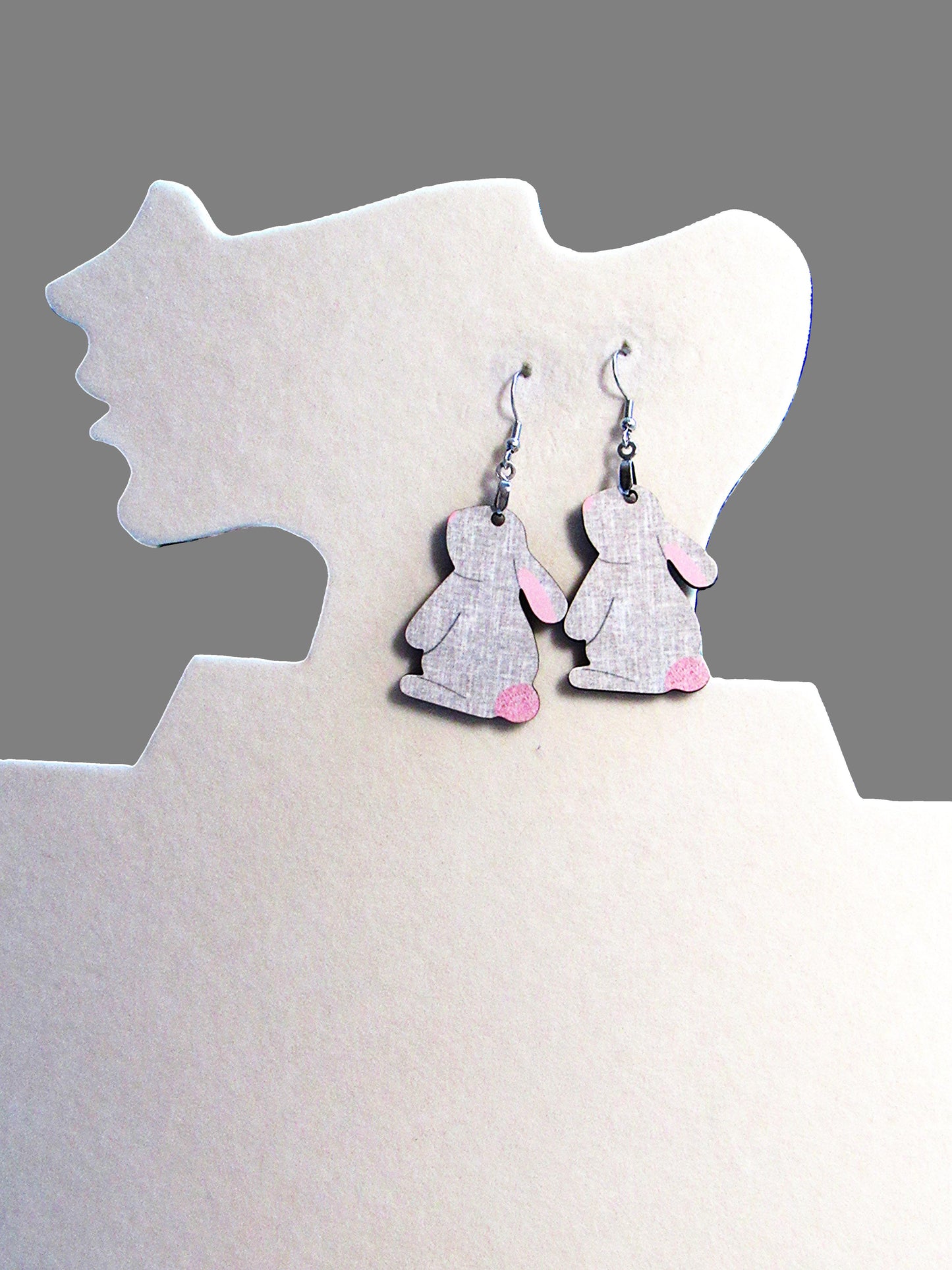 Bunny Shaped Sublimated Earrings