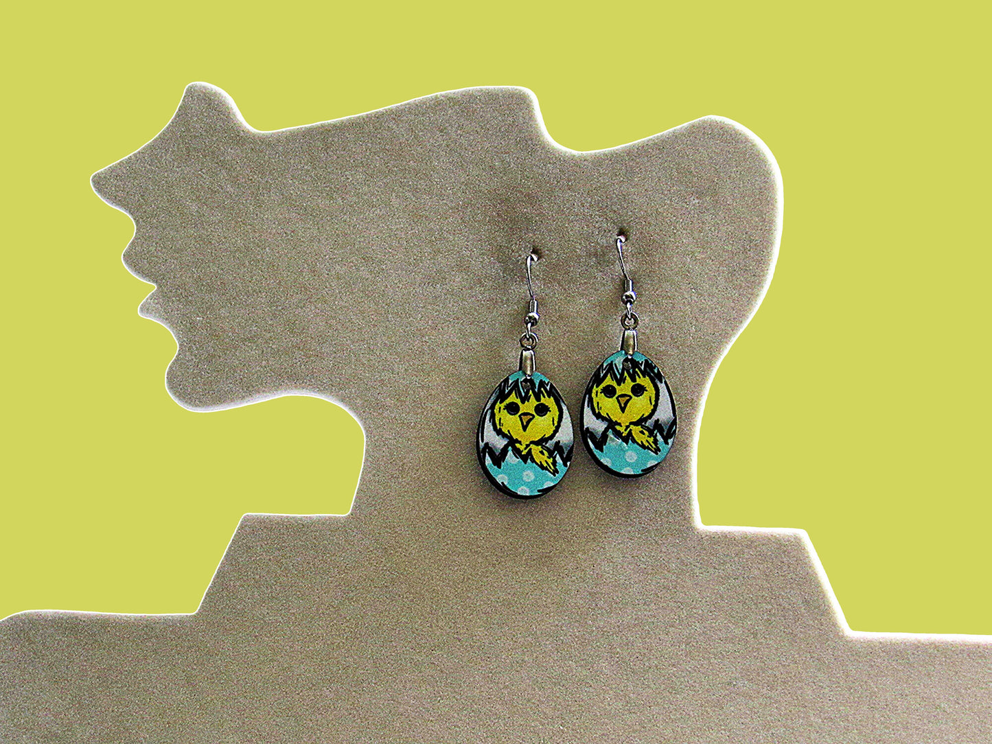 Egg Shaped Sublimated Earrings