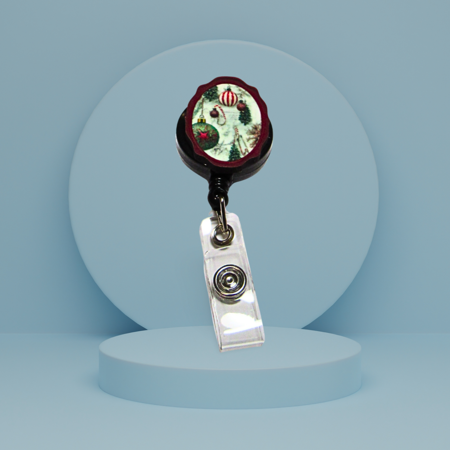 MDF- Oval Frame Shaped Sublimated Badge Reel