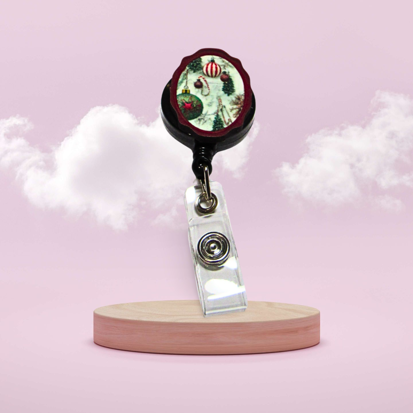 MDF- Oval Frame Shaped Sublimated Badge Reel