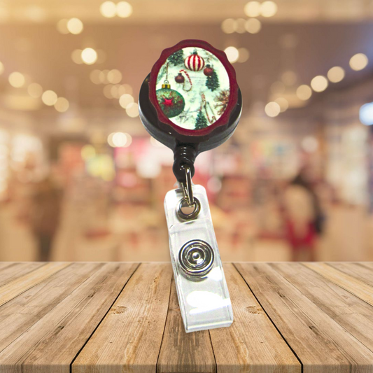 MDF- Oval Frame Shaped Sublimated Badge Reel