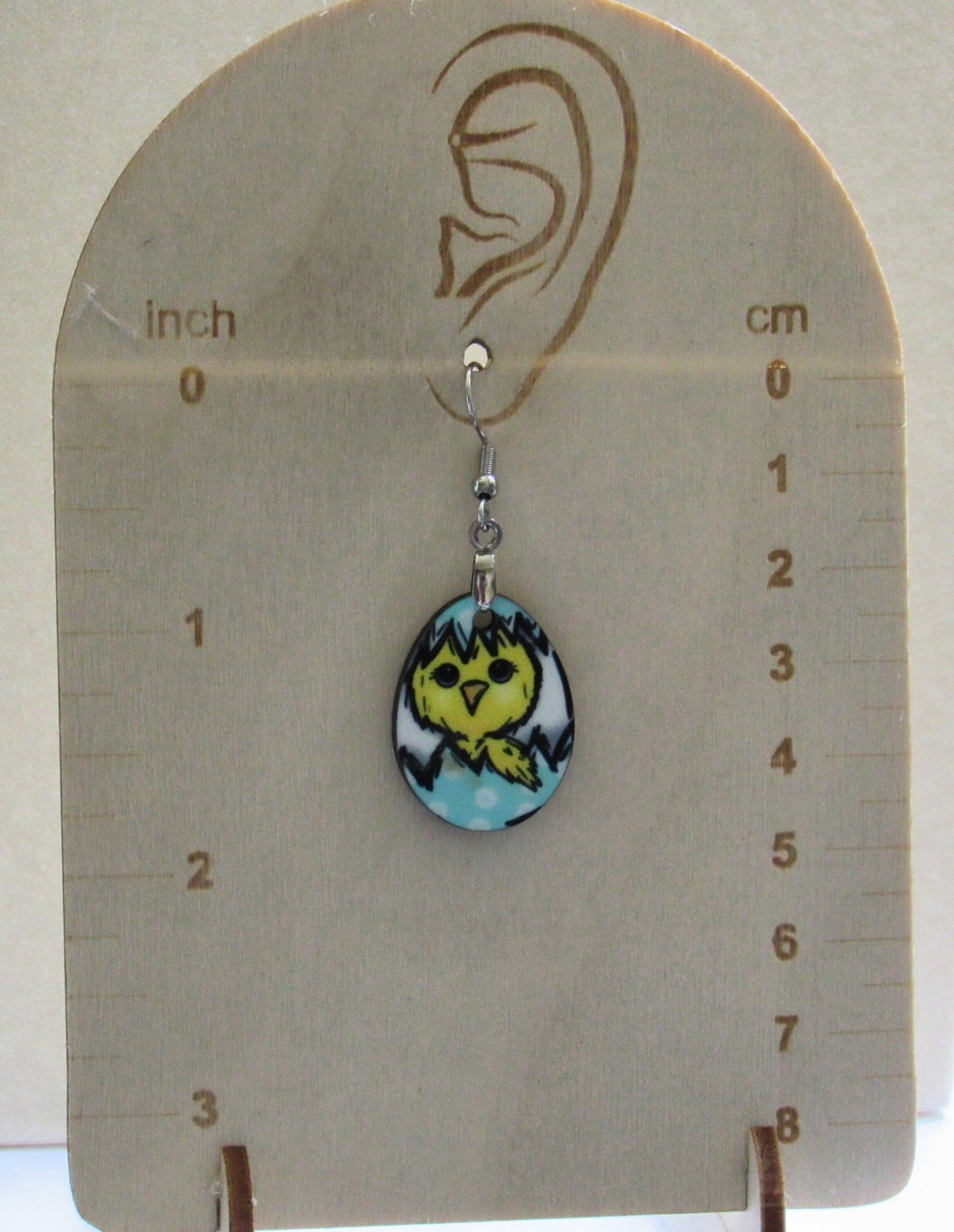 Egg Shaped Sublimated Earrings