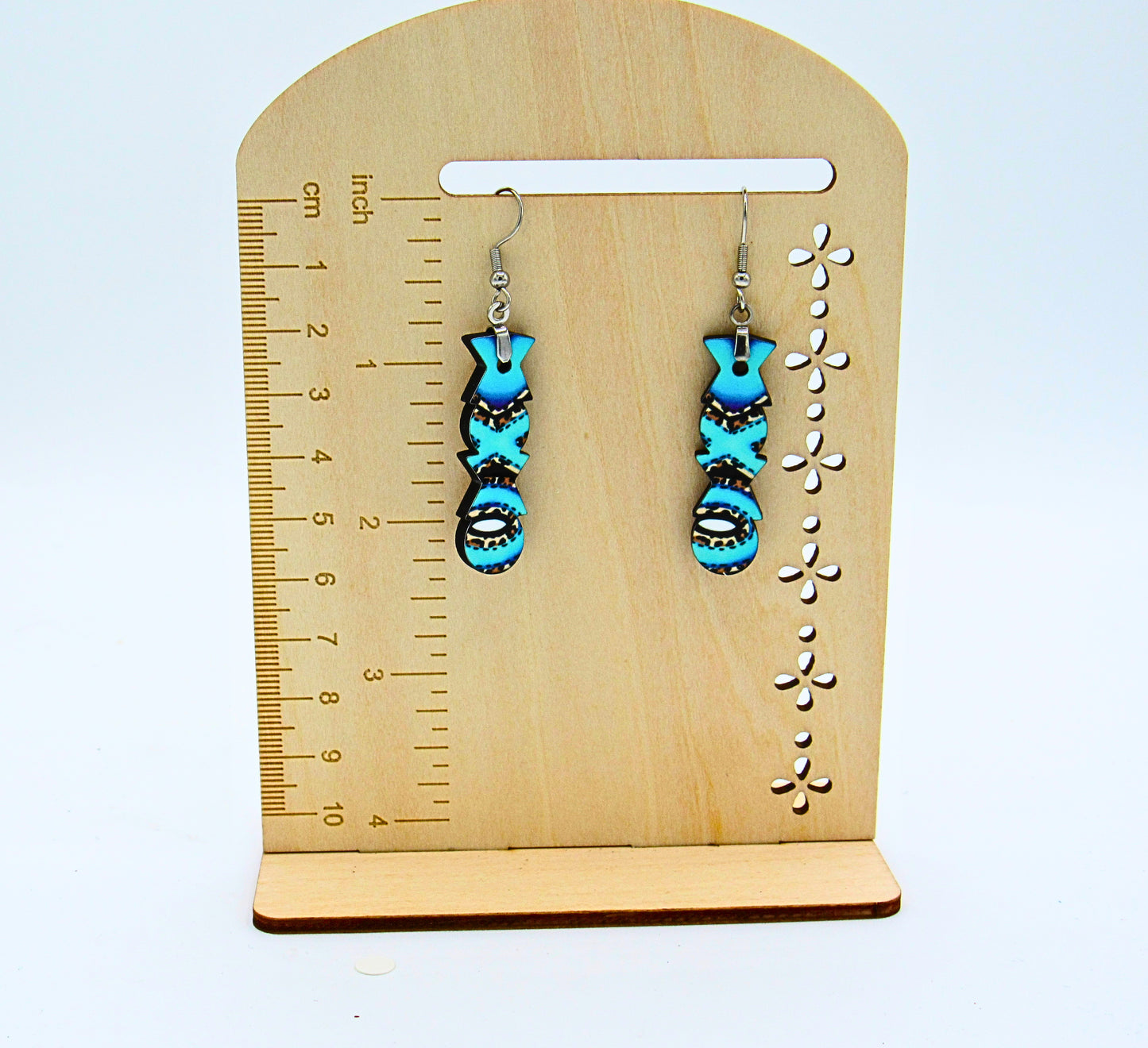 MDF-XXO  Shaped Sublimated Earrings 1.5 inch