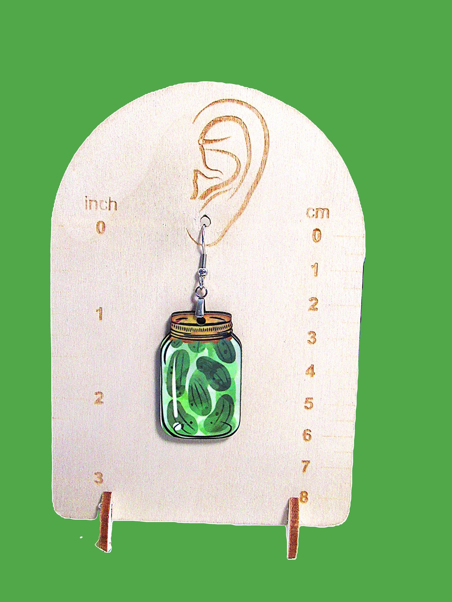 Mason Jar Shaped Sublimated Earrings 1.5 inch