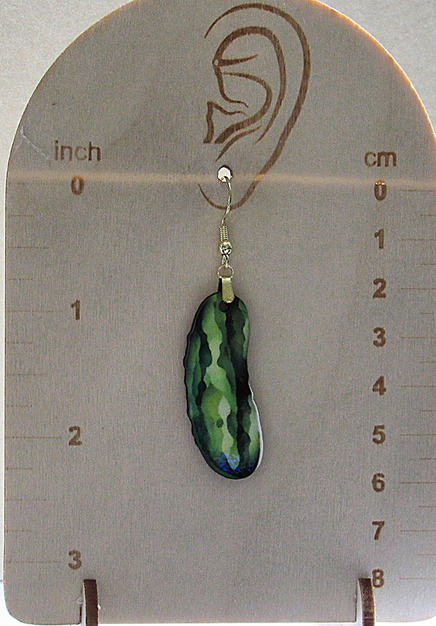 Pickle Shaped Sublimated Earrings