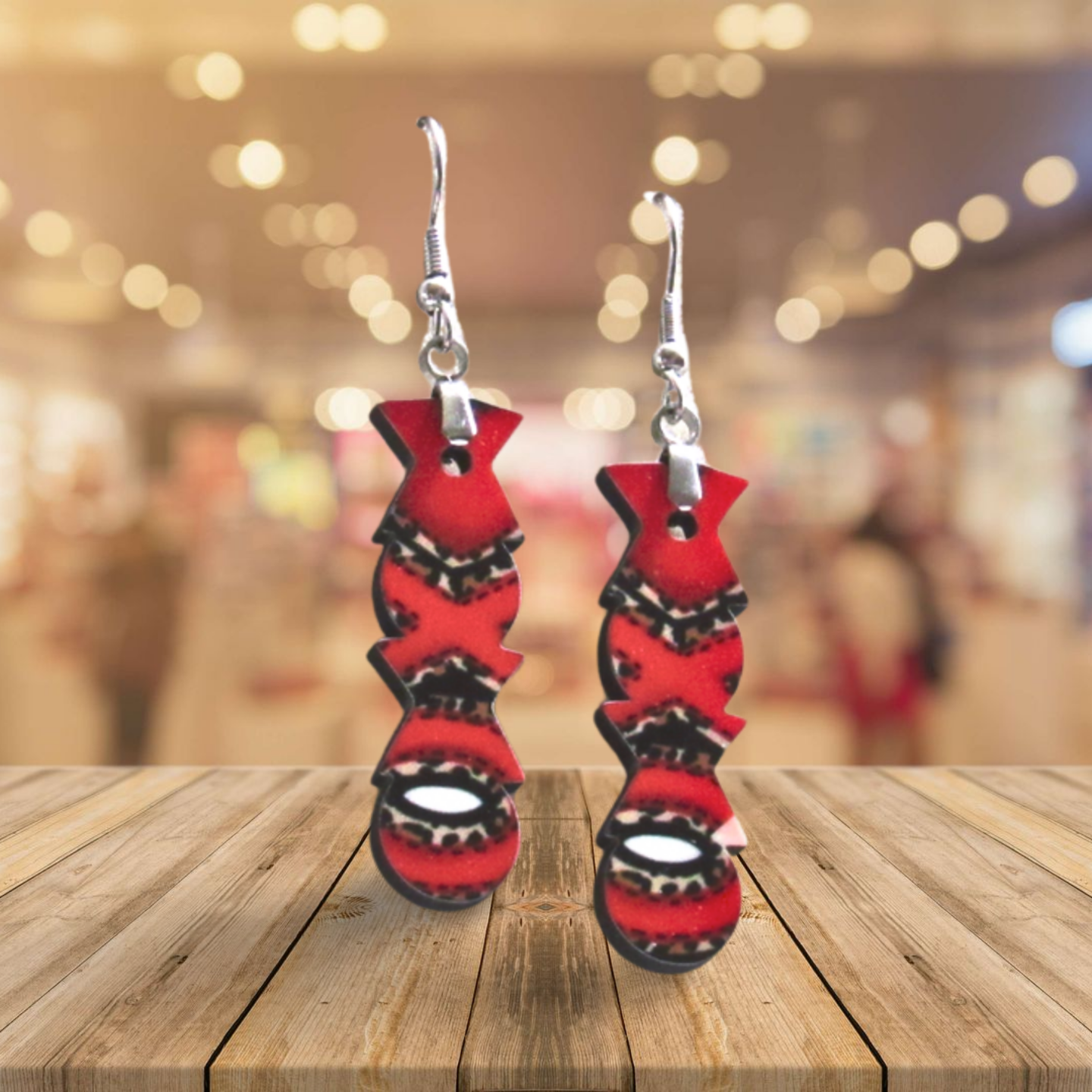 XXO  Shaped Sublimated Earrings