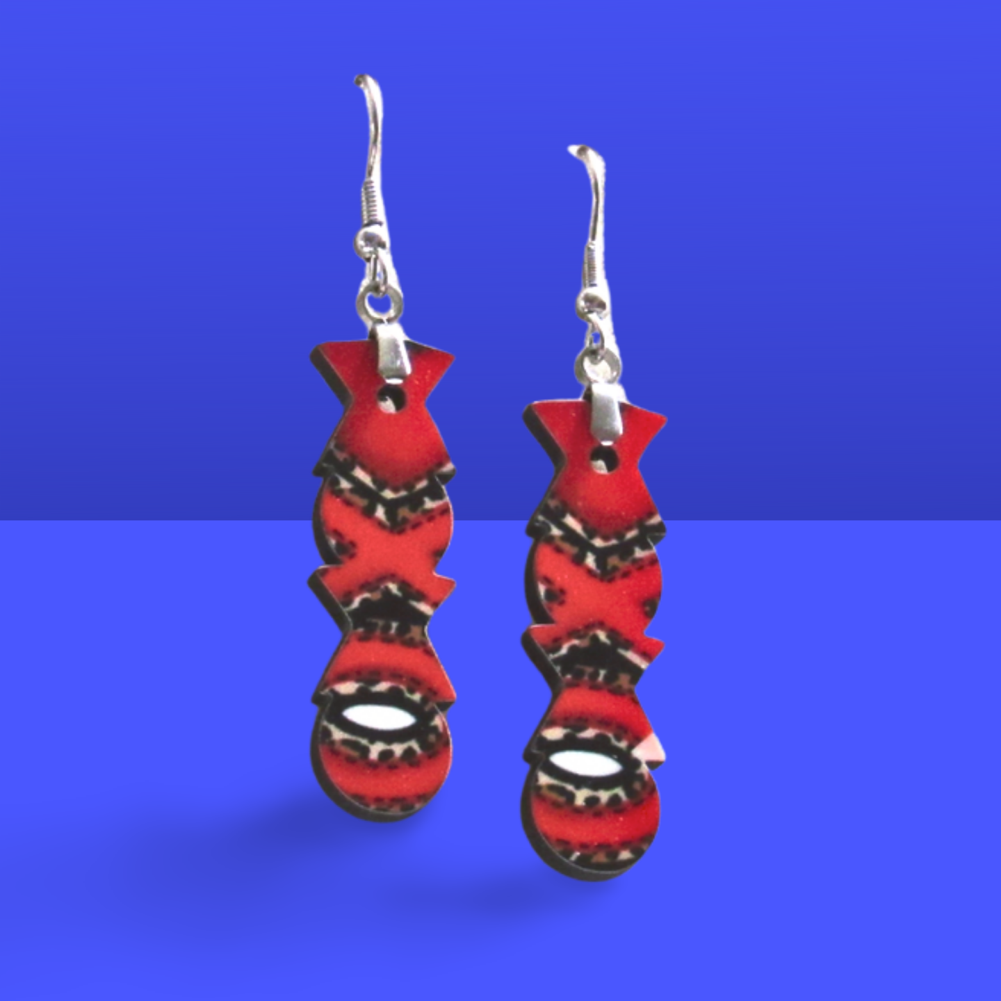 XXO  Shaped Sublimated Earrings