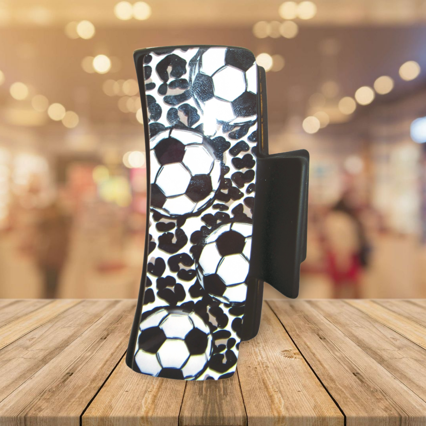 Soccer Themed Sublimated Large Hairclip