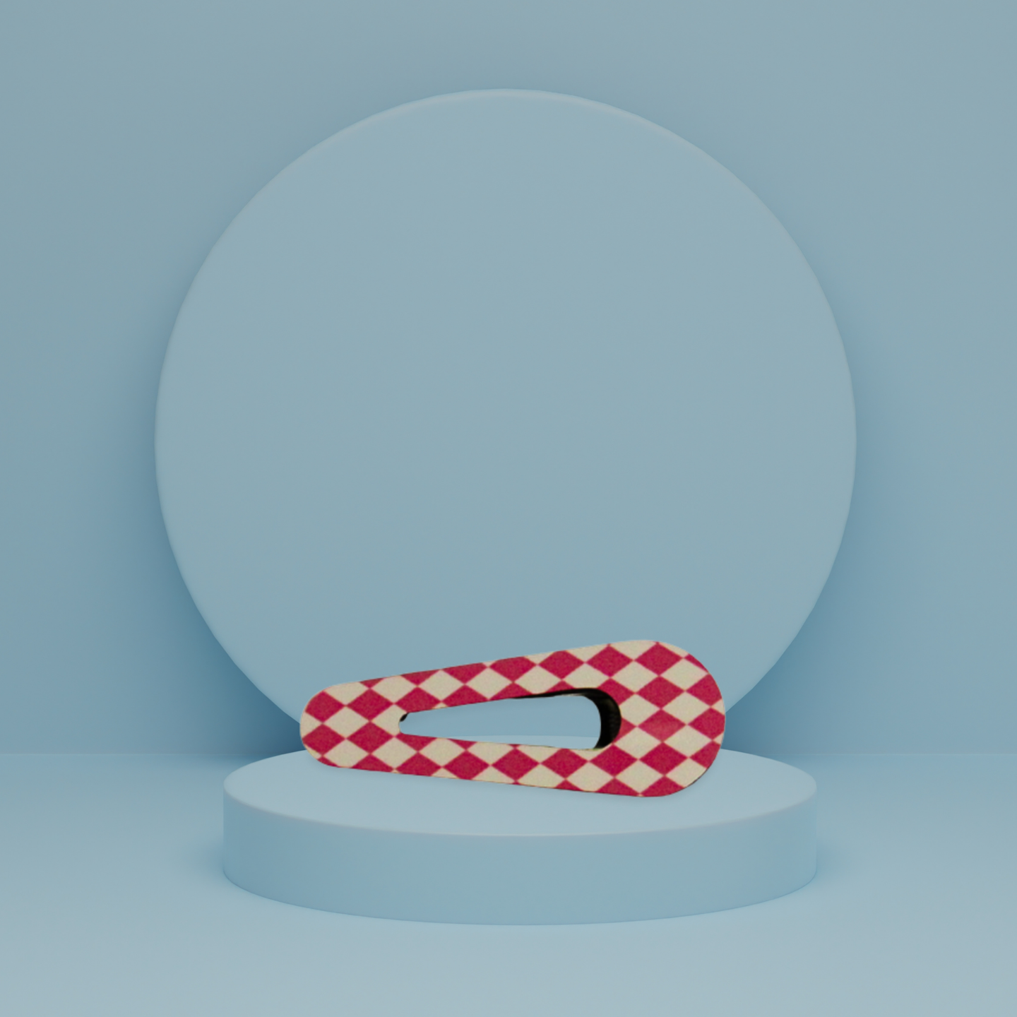 Open Triangle Shaped Sublimated Barrette