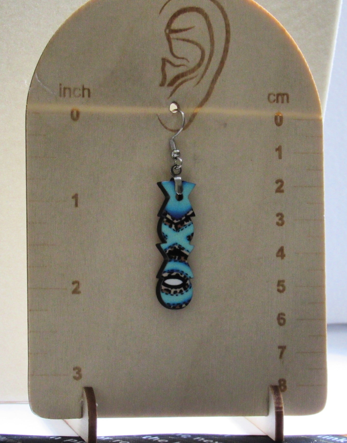 XXO  Shaped Sublimated Earrings