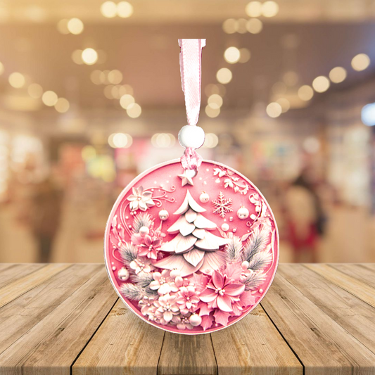 Round Shaped Sublimated Ornament