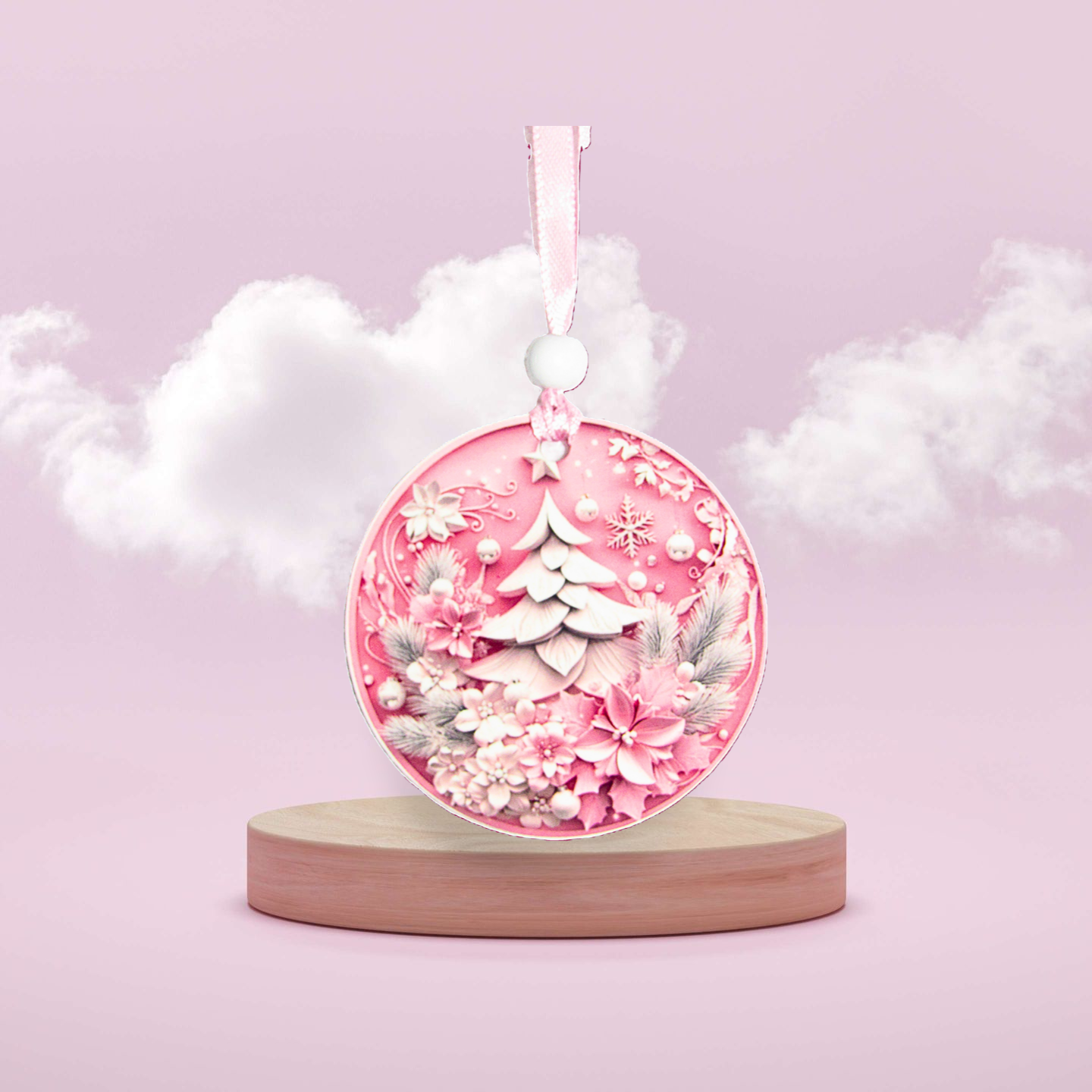 Round Shaped Sublimated Ornament