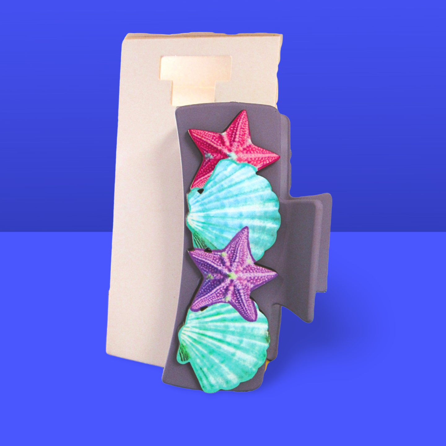 Shell Shaped Sublimated  Large Hairclip