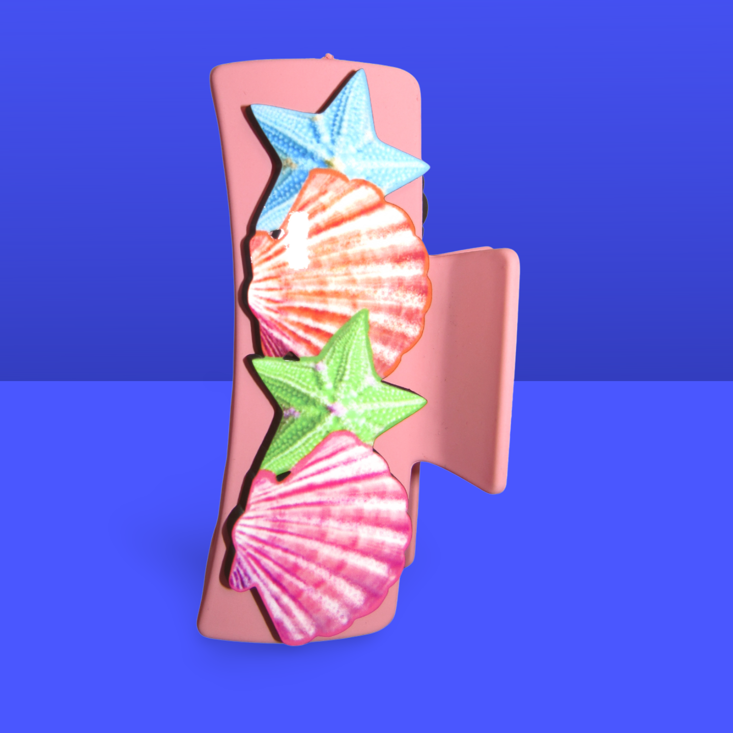 Shell Shaped Sublimated Hairclip