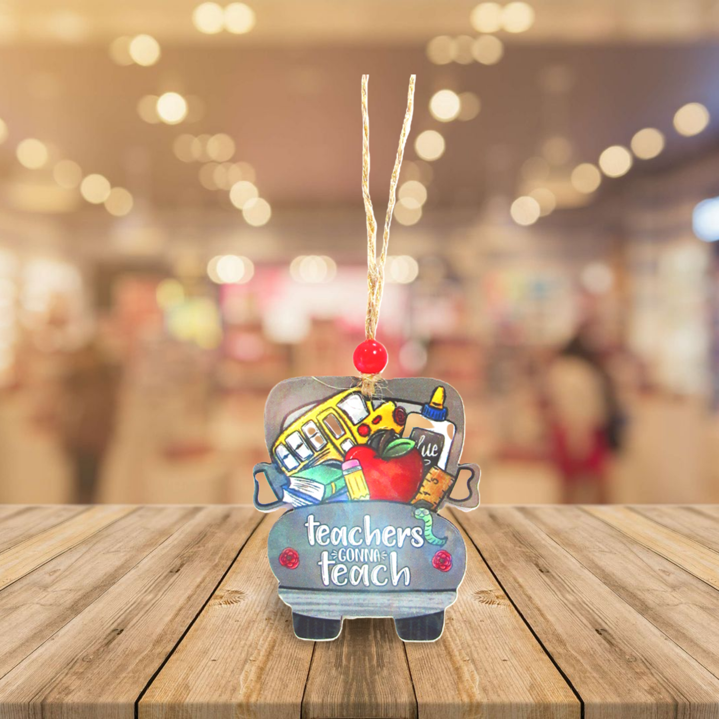 Truck Shaped Sublimated Ornament