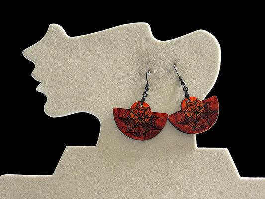 Boho Rounded Shaped Sublimated Earring 1.5 inch