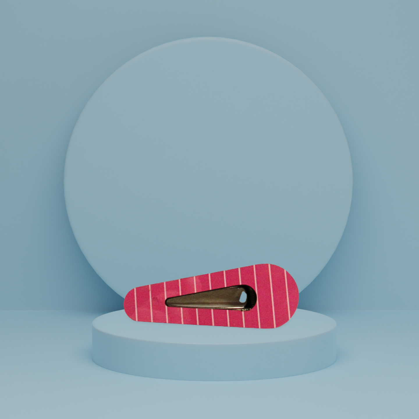 Open Triangle Shaped Sublimated Barrette