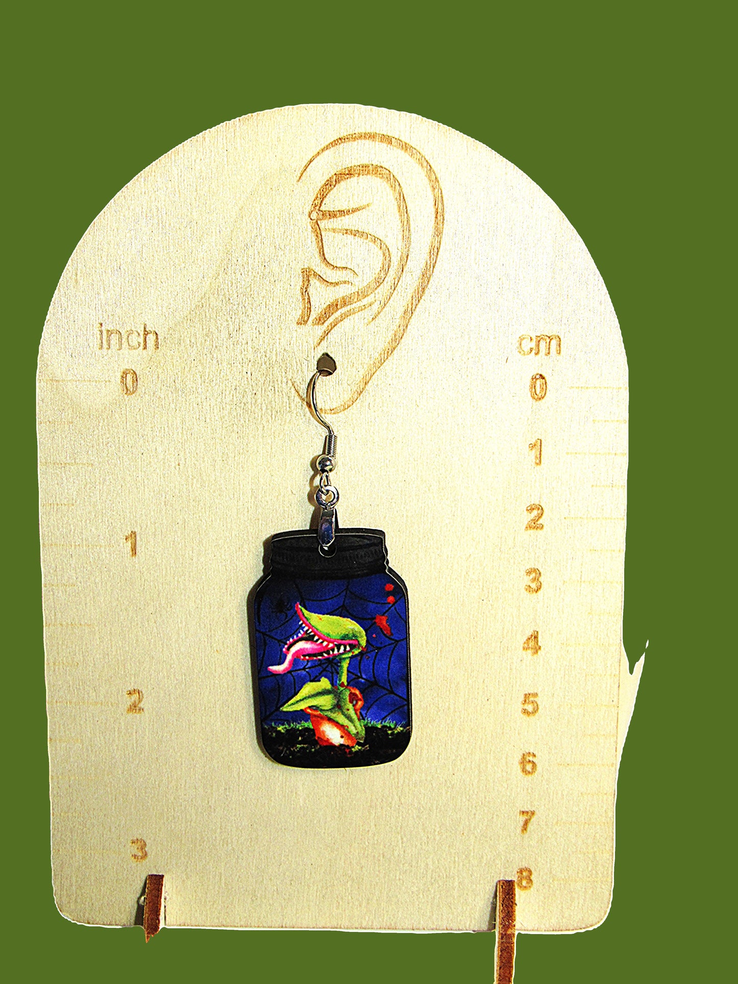 Mason Jar Shaped Sublimated Earrings 1.5 inch