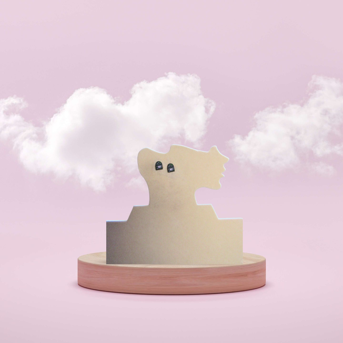 Grave Stone Shaped Sublimated Stud Earrings