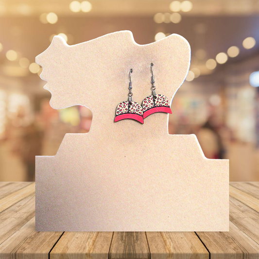 Baseball Cap Shaped Sublimated Earring