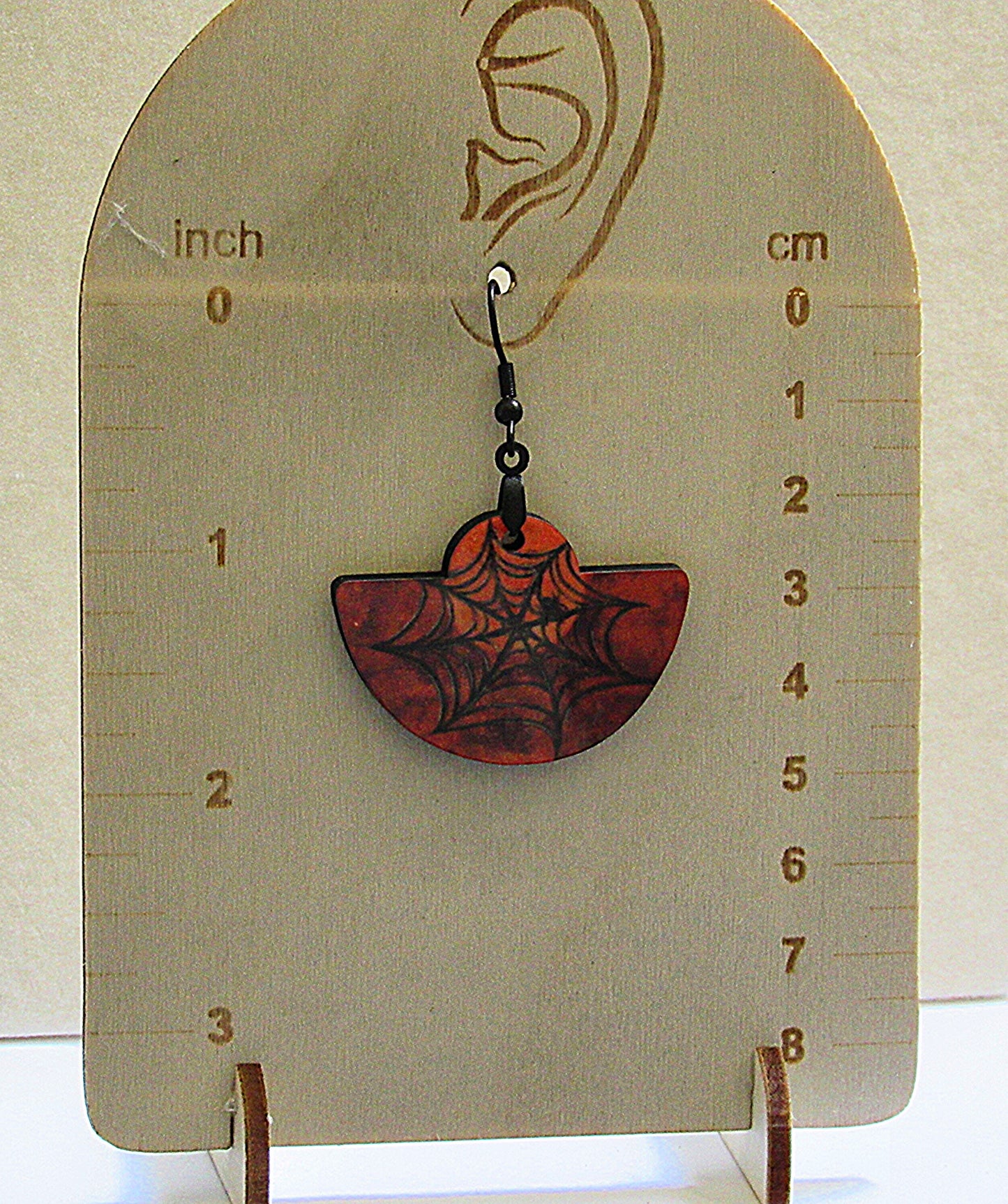 Boho Rounded Shaped Sublimated Earring 1.5 inch