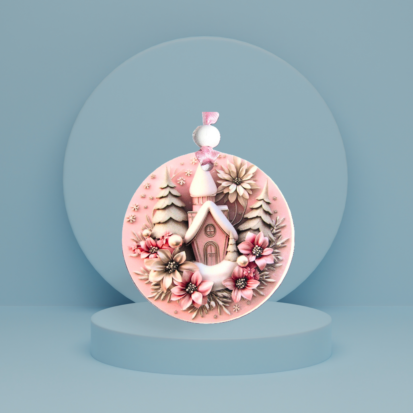 Round Shaped Sublimated Ornament