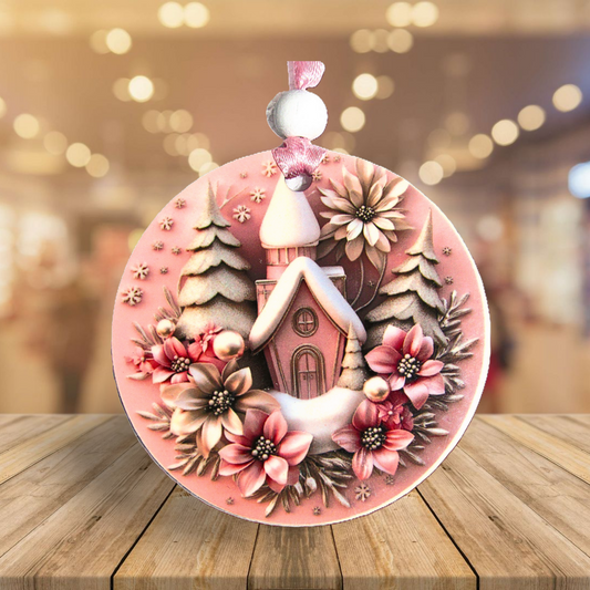Round Shaped Sublimated Ornament