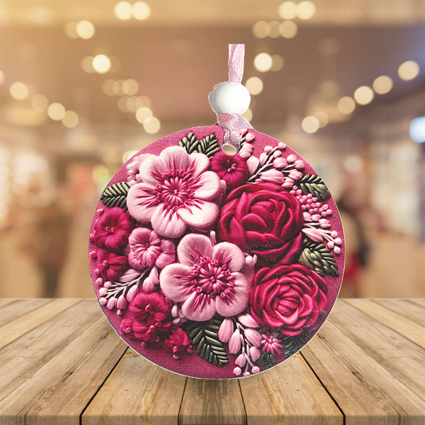 Round Shaped Sublimated Ornament