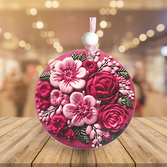 Round Shaped Sublimated Ornament