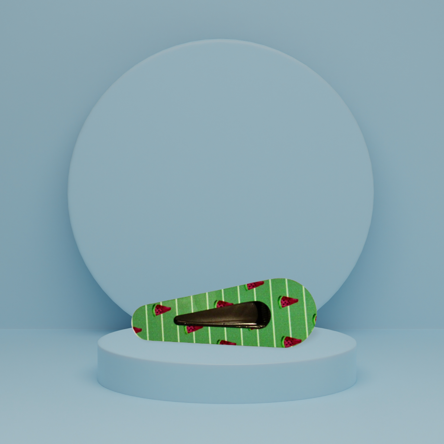 Open Triangle Shaped Sublimated Barrette