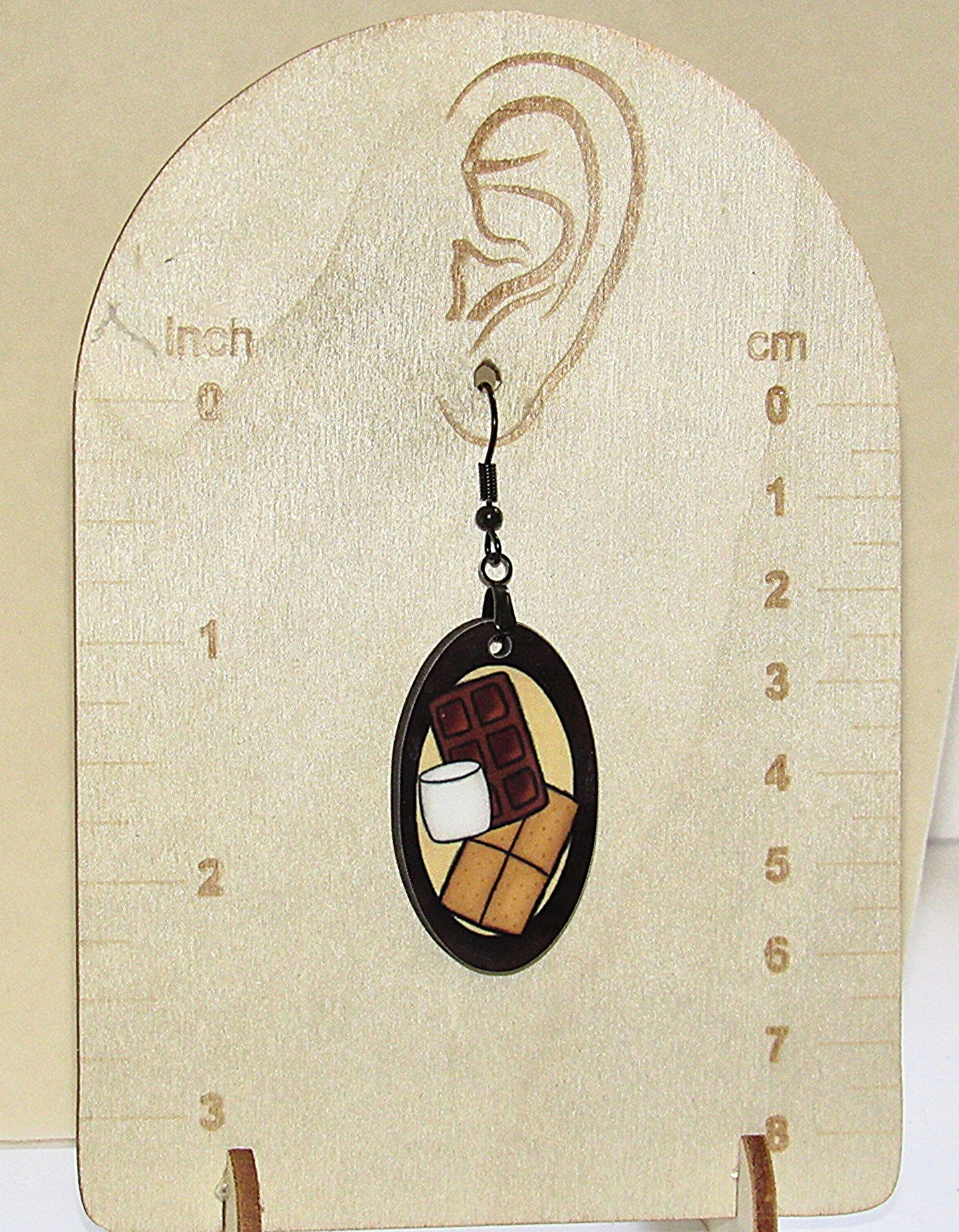 Oval Shaped Sublimated Earrings