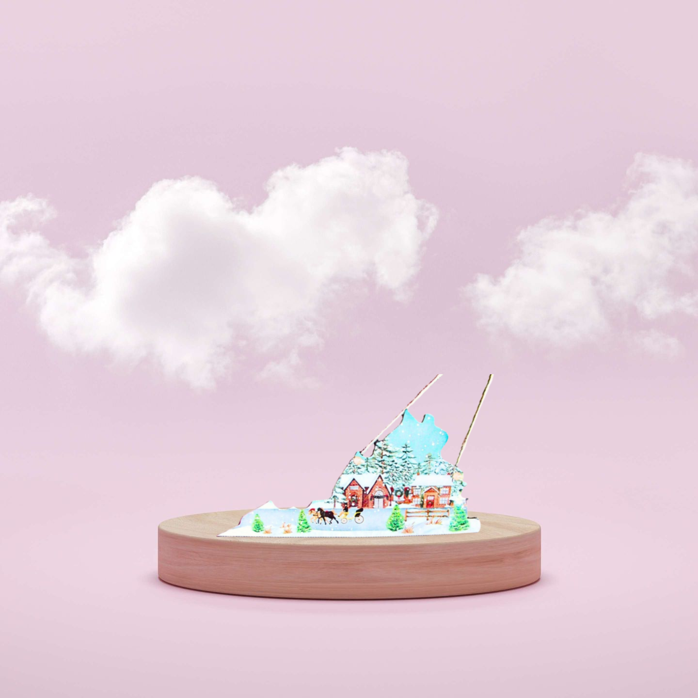 Virginia Shaped Sublimated Door Hanger