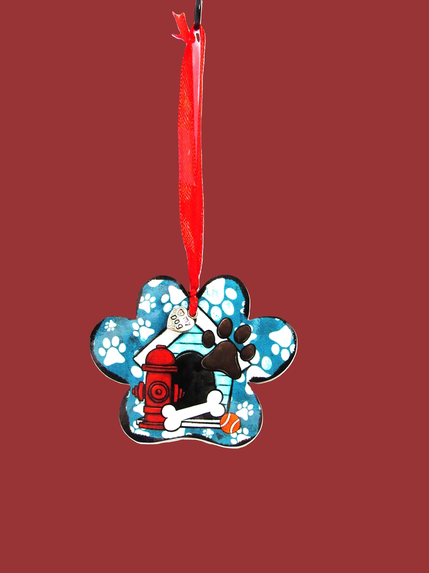 Paw Print Sublimated Ornament