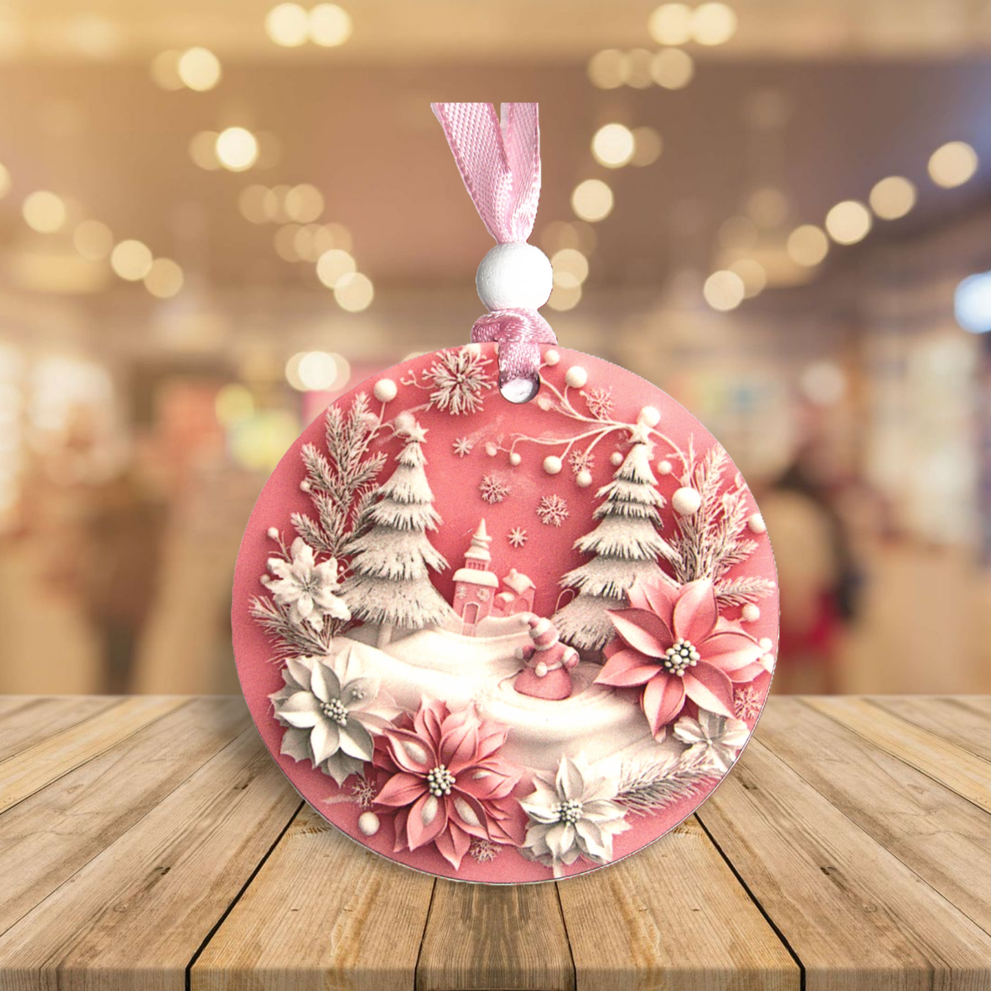Round Shaped Sublimated Ornament