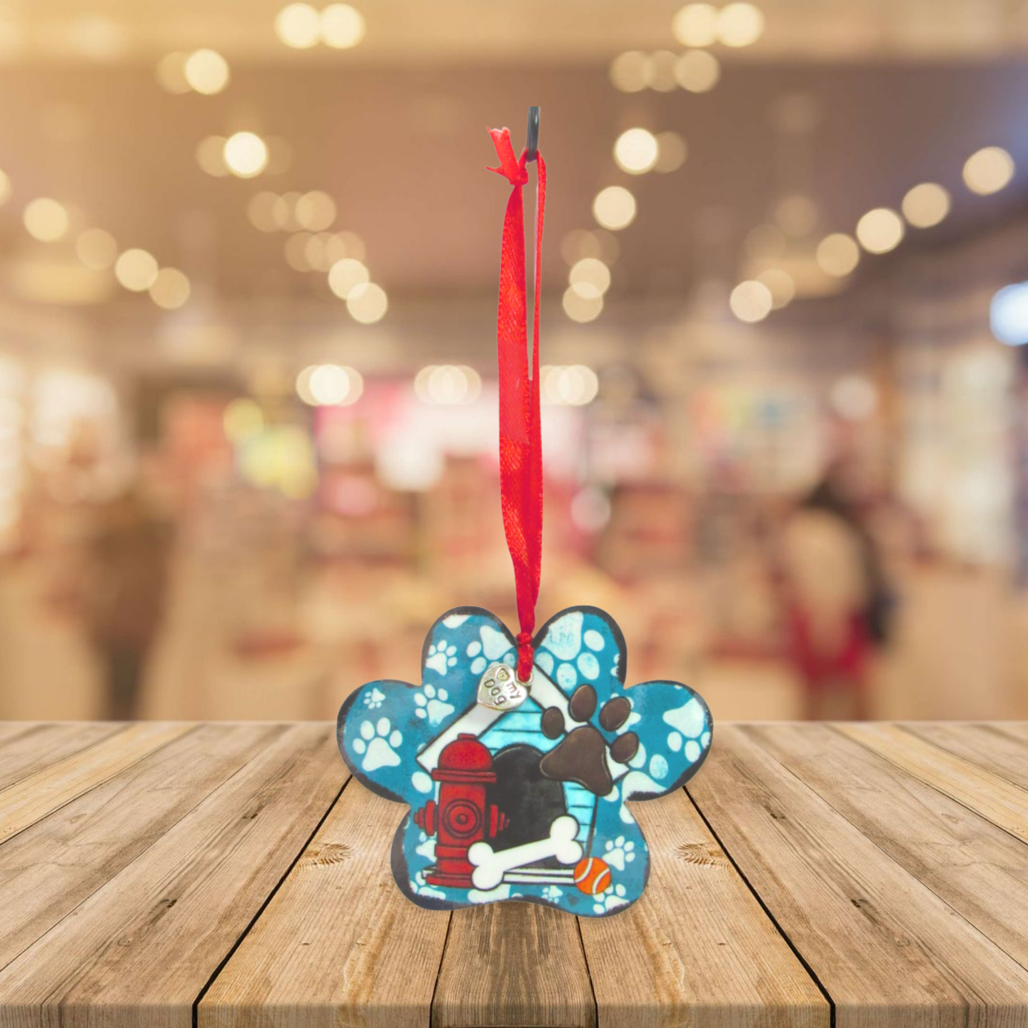 Paw Print Sublimated Ornament
