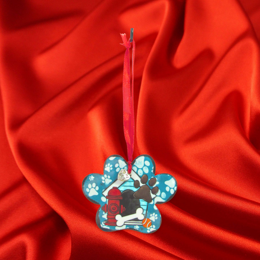 Paw Print Sublimated Ornament