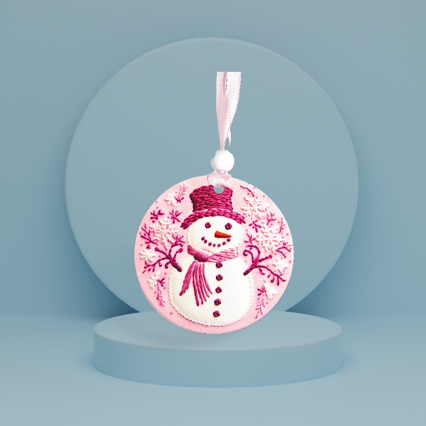 Round Shaped Sublimated Ornament