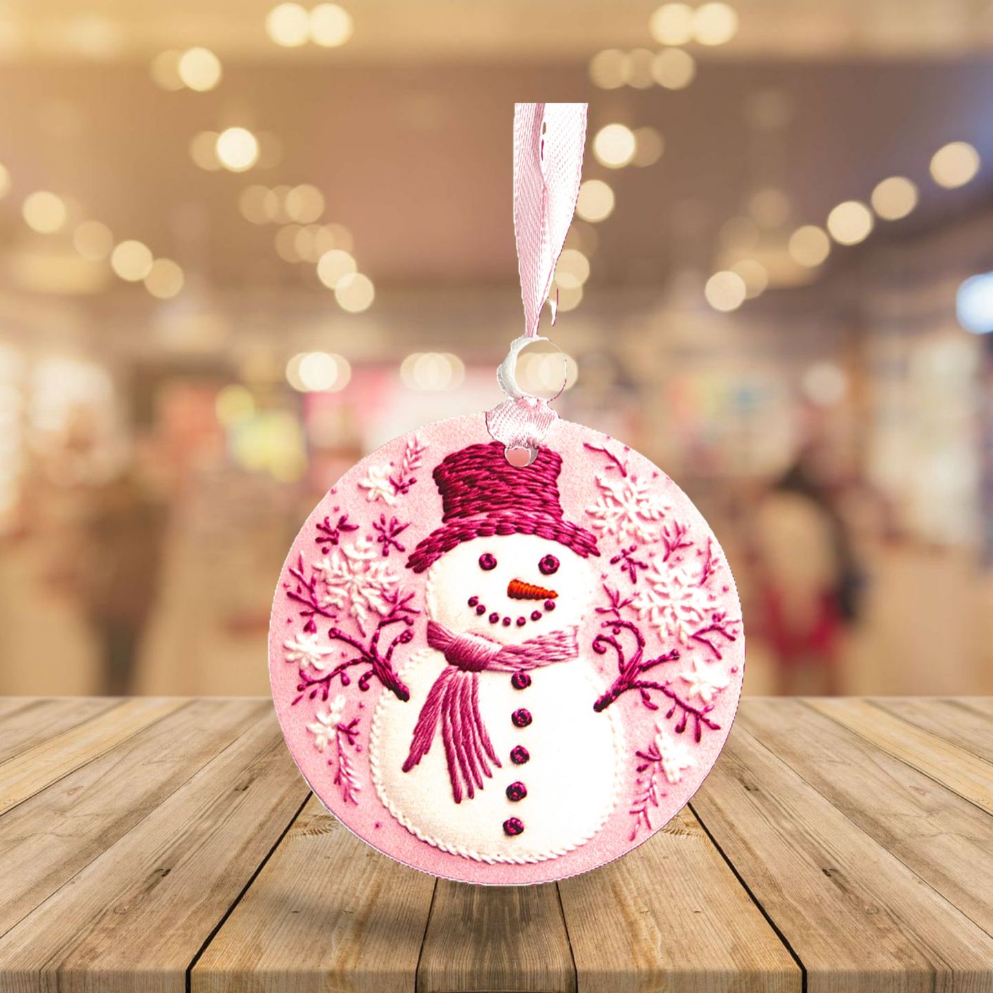Round Shaped Sublimated Ornament